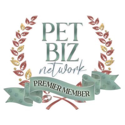 Pet Biz Network Premier Member badge with laurel wreath